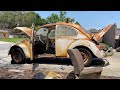 Vw beetle barn find   first wash in decades