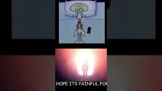 Squidward listening to sad music