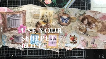 Decorate Pockets in Minutes Using Snippet Rolls ✨ Junk Journal DIY Idea