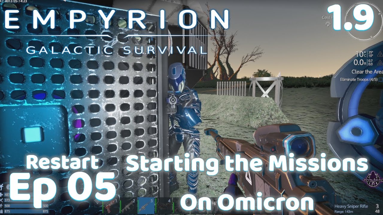 Empyrion Ep5 1.9 Starting the Missions On Omicron Meeting the Talon