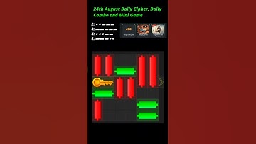 Hamster kombat daily mini game 24 August solved #hamsterkombat #minigame #hamsterminigame #airdrops