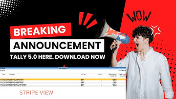 TALLY 5.0 DOWNLOAD NOW. | Tally Prime 5.0 | STRIPE VIEW | CREATE LEDGER VIA GSTIN | TALLY DOCTOR |