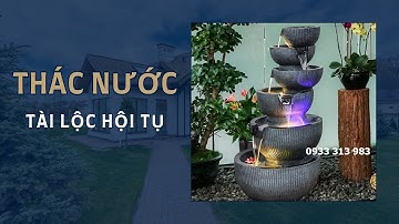 Thác nước phong thủy tài lộc hội tụ
