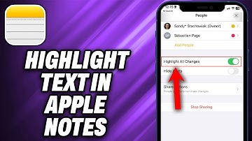 How To Highlight Text in Apple Notes