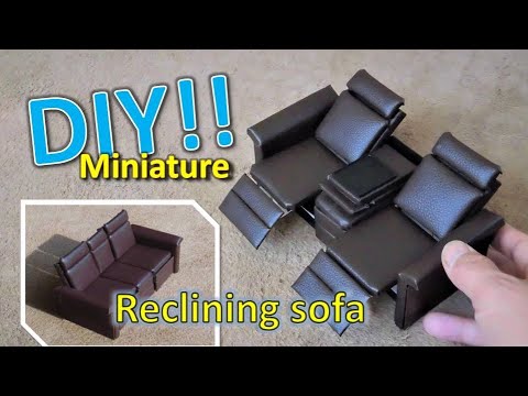 Diy Miniature Sofa Actually Works ミニチュアソファの作り方 Youtube Diy Miniature Sofa Actually Works ミニチュアソファの作り方 Youtube