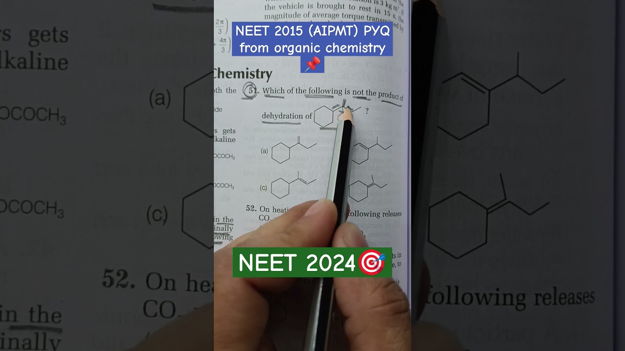 organic chemistry important PYQ from NEET 2015 (AIPMT) || 
