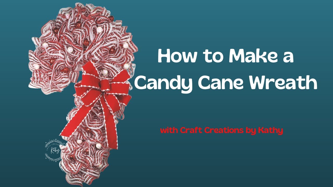 How to Make a Candy Cane Wreath | Dollar Tree Candy Cane Frame