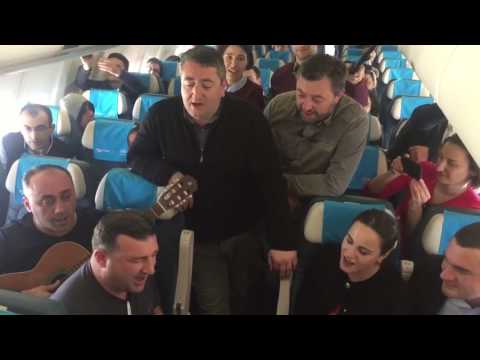 \"ქართული ხმების\" ჰანგები ათენი-ბრიუსელის რეისზე