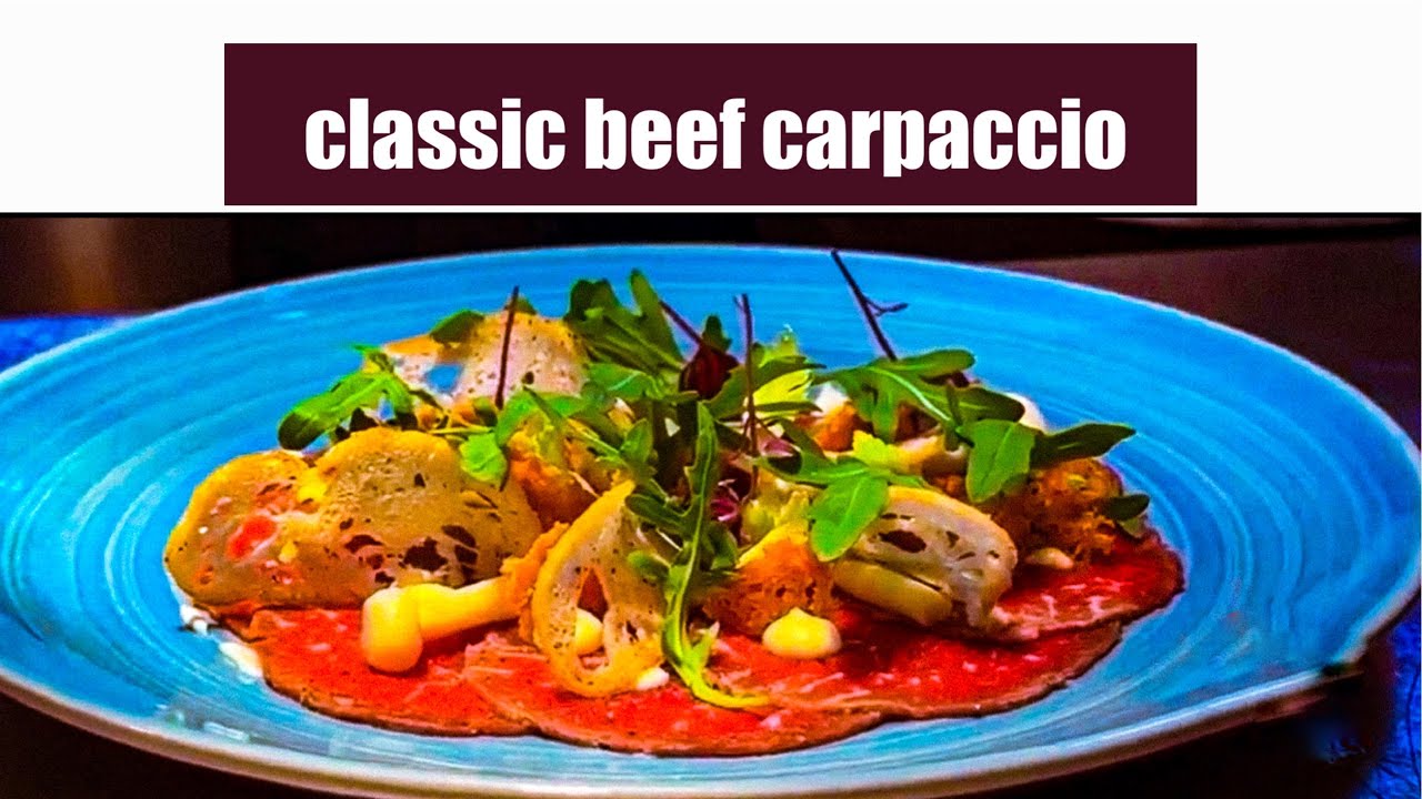 📍classic beef carpaccio🥩🧑‍🍳
