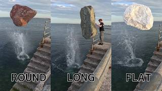What Shape Rock Creates The Biggest Splash?
