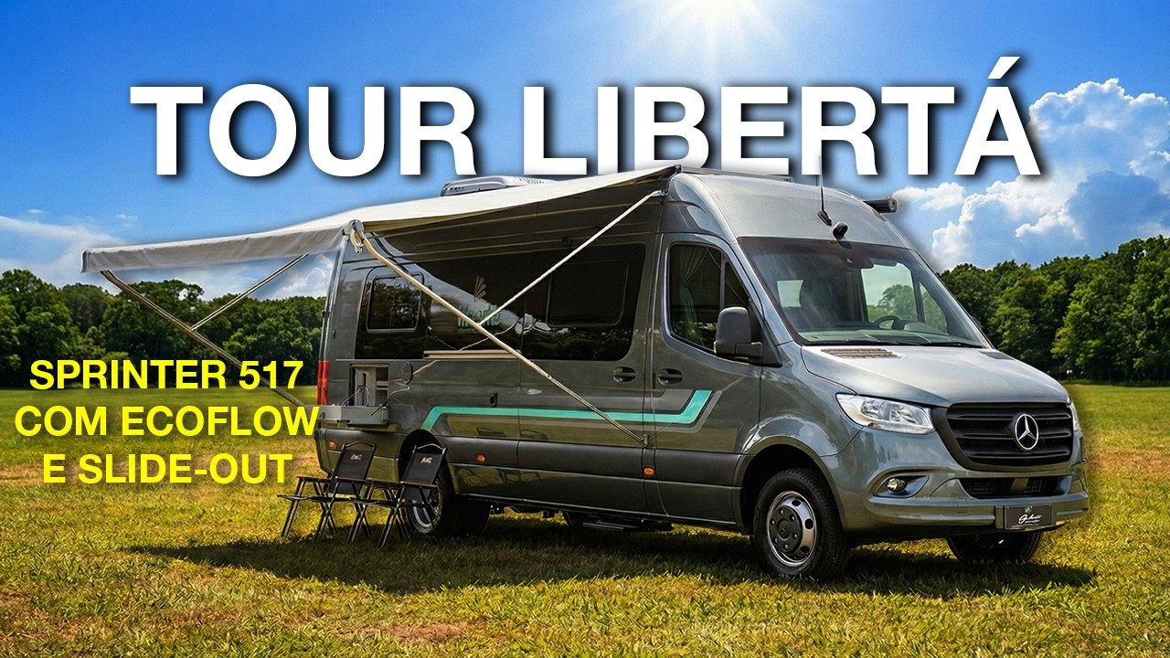 Tem tudo o que precisa! Conheça o novo Motorhome Libertá na Sprinter Extra-Longa.
