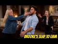 Brooke's slap to Liam after everything was exposed The Bold and The Beautiful Spoilers