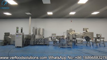 400mm Belt Conveyor Preduster Batter Mixer Tempura Battering Continuous Fryer Process Line