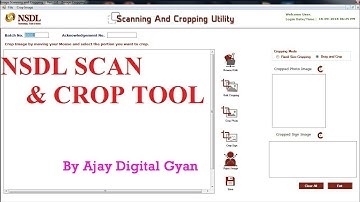 How to install NSDL scanning and cropping software