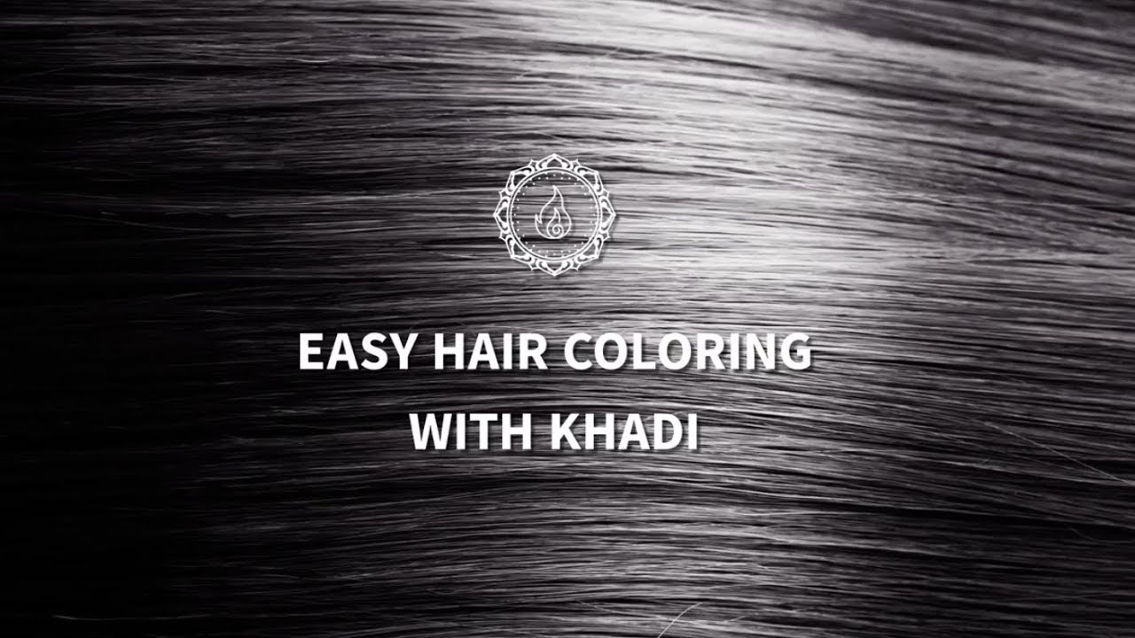 How to: NATURAL HAIR COLORING with khadi Natural Hair Color - YouTube