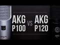 AKG Perception 100 VS AKG P120 Condenser Microphone Test/Review/Comparison