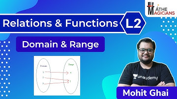 JEE Maths: Relations and Functions L2 | Domain & Range | Mathemagicians | Mohit Ghai