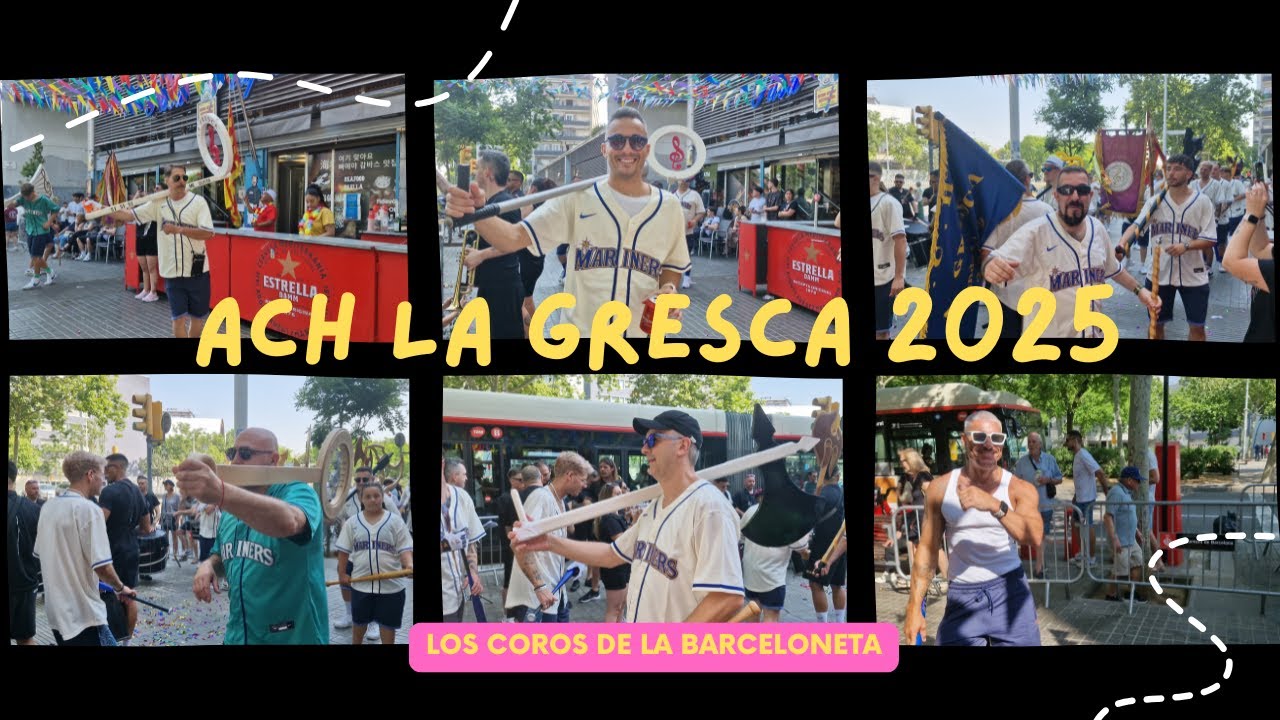 ACH LA GRESCA  SABADO 2025 #loscorosdelabarceloneta #barceloneta