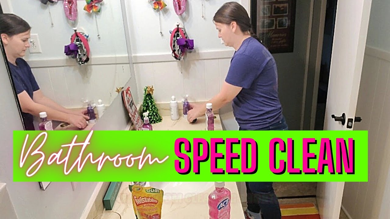 SPEED CLEANING BATHROOM SPEED CLEANING MY BATHROOM SPEED CLEANING