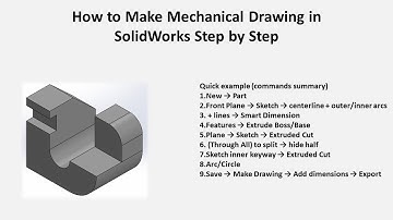 How to Make Mechanical Drawing in SolidWorks Step by Step