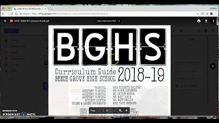 Video 1: Paper/Pencil Scheduling for 2018-19 at Beech Grove High School