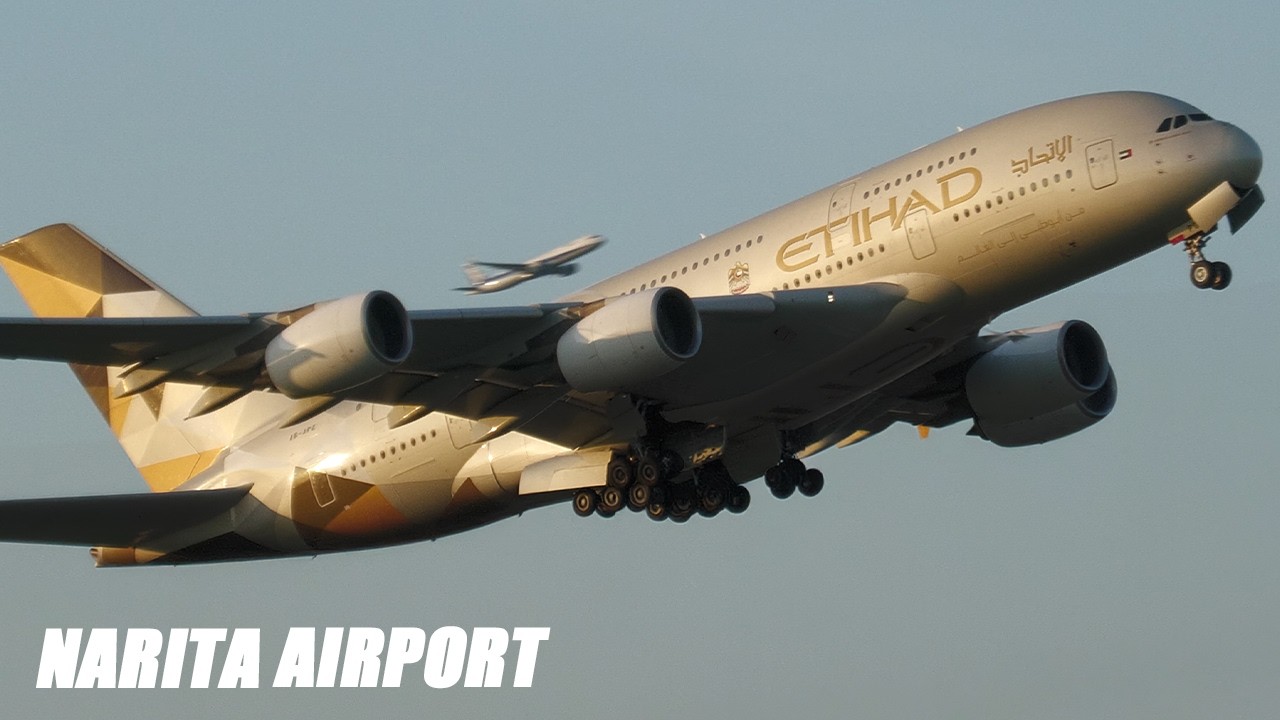 エティハド航空/Etihad Airways A6-APG Airbus A380 Narita Airport