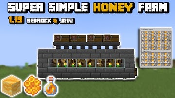 The EASIEST Minecraft Honey & Honeycomb Farm Tutorial! 1.21+