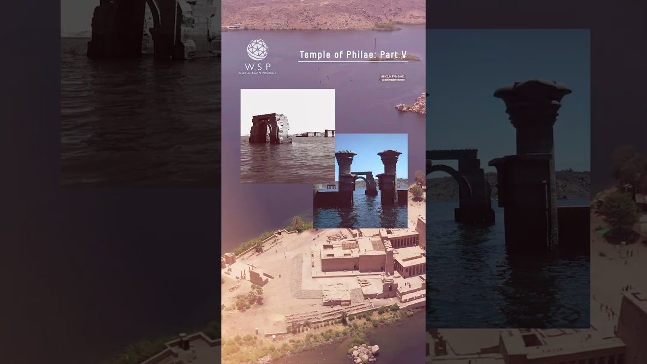 Temple of Philae 3D Scanning Project:Part5 / WORLD SCAN PROJECT #shorts #egypt #philae