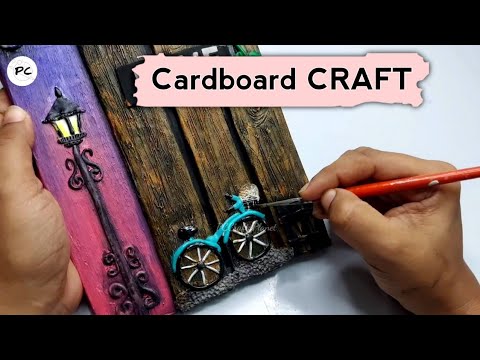 A very easy and beautiful home decor craft | DIY cardboard craft | craft ideas | PC Crafts Planet