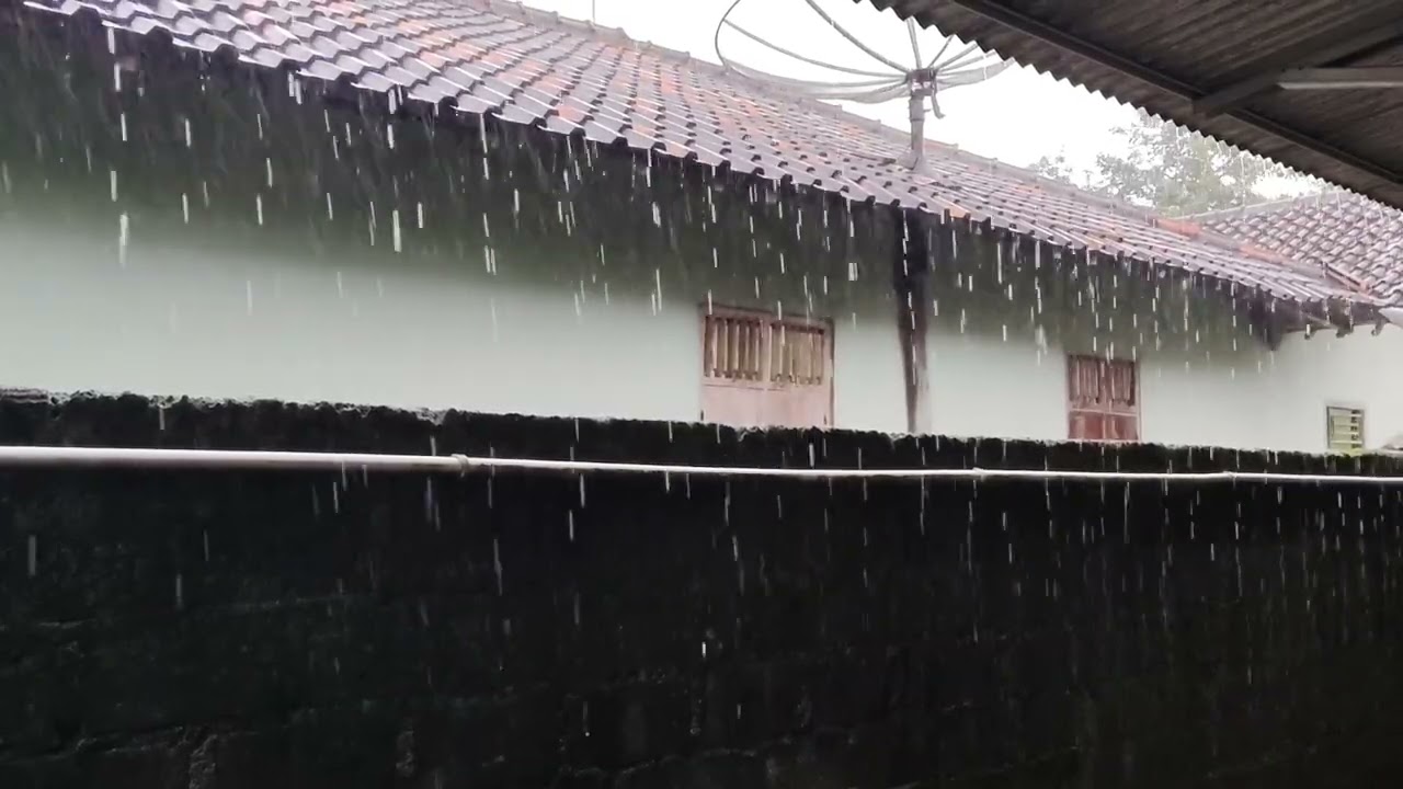 Heavy Rain on the Roof, A Calm Night for Anxiety Relief