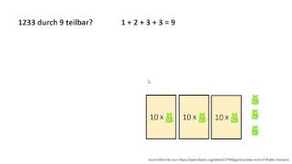 Quersummelregel: Teilbarkeit durch 9