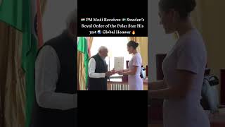 PM Modi Receives Sweden’s Royal Order of the Polar Star | His 31st Global Honour | Gothenburg