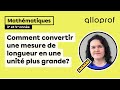 Comment Convertir Une Mesure De Longueur En Une Unité Plus Grande Mathématiques Primaire 