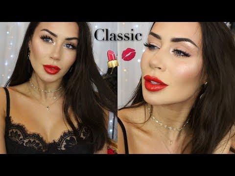 BIG EYES AND RED LIPS Sexy Winter Party makeup tutorial using brand new products !! - 동영상
