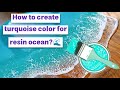 How to make resin ocean 🌊Base Coating for Resin Ocean with Acrylic Paint🏝️