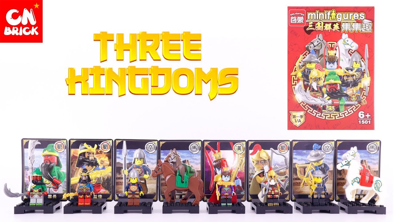 Unoffical LEGO THREE KINGDOMS  BLIND BOX RED ENLIGHTEN 1501 lego videos