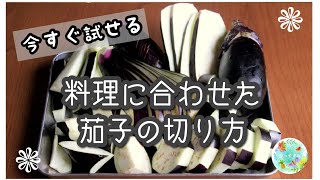 How to cut eggplant | Home cooking class Natsuyasumi Sonomanma Kitchen [Natsukichi]&#39;s recipe transcription