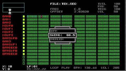 PSPSeq 3.01 tutorials part 10 - the TEMPO menu