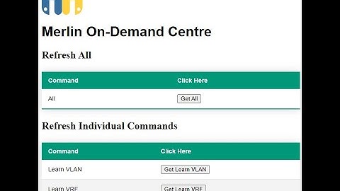 Merlin Unchained: On-Demand push of a button web based pyATS