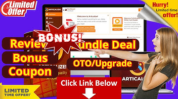 Articalize Demo - Review - OTO - Best Bonus - Cyril Gupta