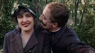 Чарли Чаплин. Побег Джитни, 1915 год, цвет 🎥 [4K-60FPS] 🔥Эдна Первианс