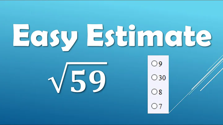 Square Root Hack! 🔥 Approximate √59 in Seconds Without a Calculator