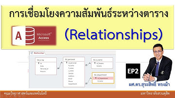 EP2 : การเชื่อมโยงความสัมพันธ์ระหว่างตารางใน Access | สร้าง Relationships แบบ Step by Step