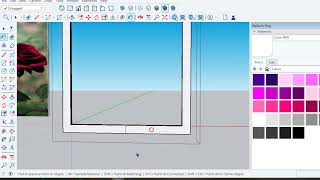 Elegant Rose Wall Frame in Sketch Up screenshot 2
