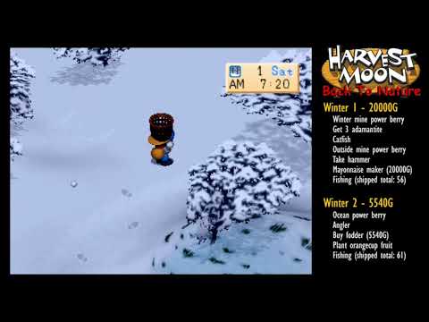 #32 Master Walkthrough Winter 1-3 [Harvest Moon: Back to Nature] [LONGPLAY]