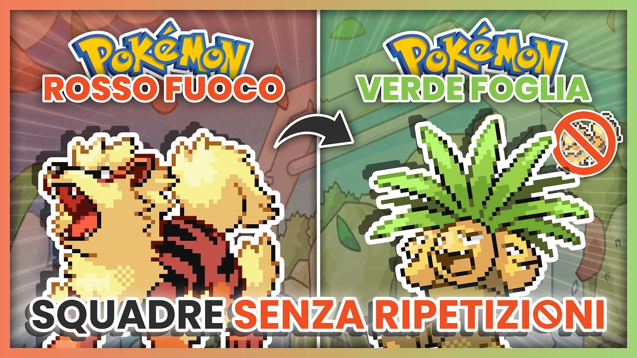 SQUADRE per POKÉMON ROSSO FUOCO & VERDE FOGLIA - SENZA RIPETIZIONI