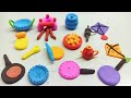 DIY Polymer Clay Miniature Village | Cute Clay Kitchen set #polymerclay #creativeclayideas 