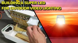 How to build a bright portable LED light | Making outdoor video lighting with COB flashlight