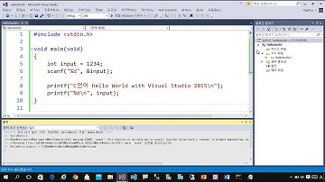 Visual Studio 2015를 사용하여 C언어 학습 진행하기 위한 Hello World 프로젝트 소개(학생 개발자를 위한)