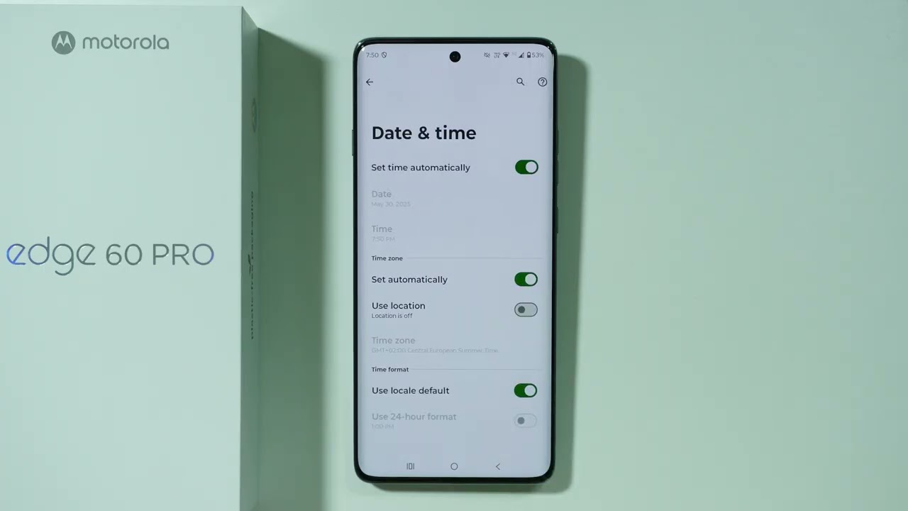 Motorola Edge 60 Pro: How to Change Time Format (12-Hour or 24-Hour Time Format)